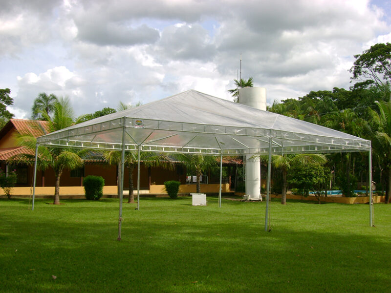 Tenda Translúcida 10x10 m (teto transparente)