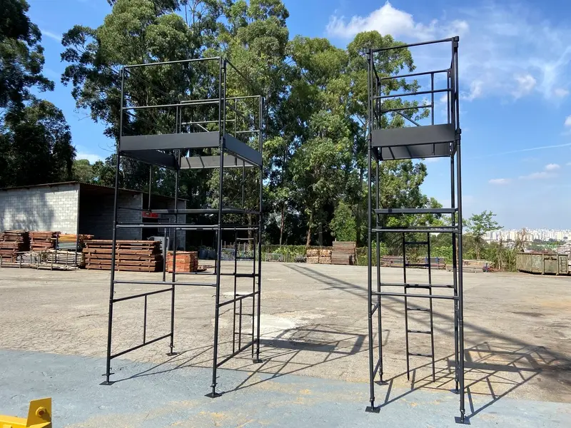 Kit inicial de locação para obra: 6 itens que giram rápido 5 andaime tubular locacao