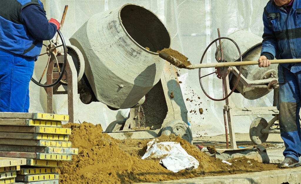 Kit inicial de locação para obra: 6 itens que giram rápido 1 betoneira